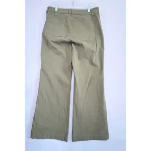 J.Crew Womens Olive Green‎ Wide Leg Utility Patch Pocket Chino Pants Size 28 NWT thumbnail 2