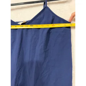 Universal Thread Blue‎ Cotton Tiered Midi Dress Womens Size M Spaghetti Strap thumbnail 7