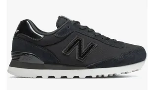 New Balance 515 Women’s Black Purple Sparkle Suede Mesh Sneakers Size 9.5 thumbnail 1