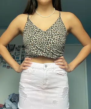 Cheetah Crop Top thumbnail 1