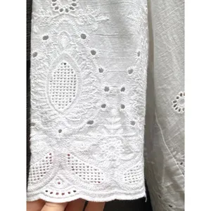 Lipslide White Embroidered Blouse M Cotton Cutwork Floral Cottage Fairy Boho thumbnail 7