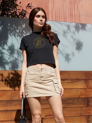 Brandy Melville John Galt Cargo Skirt One Size New with tag thumbnail 2