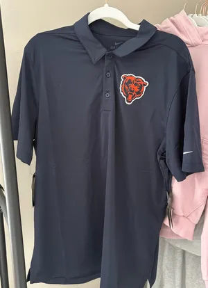 National Football League Team Apparel Men’s NFL Chicago Bears Navy collared shirt thumbnail 1