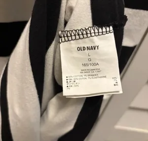 Old Navy Dress Large Black White Stripe Nautical French Coastal Grandma Chic Y2K thumbnail 6
