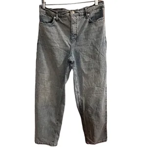 Banana Republic Women's High-Rise Straight Jeans Size 12 Blue‎ Light Wash thumbnail 2