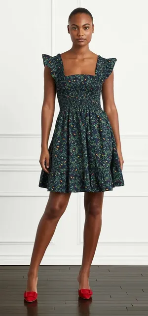 Hill House Home Women’s The Elizabeth Nap Mini Dress Sleeveless Smocked M thumbnail 1