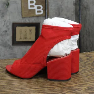 NWT Katy Perry Womens Vintage Fabric Block Heels 1673d5573cc929 Red 6.5M thumbnail 2