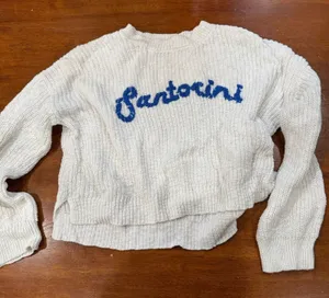 Santorini Mi Ami By‎ Francesca Stitch Crewneck Pullover Size Women's Small thumbnail 1