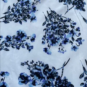 VENUS Blue Floral Off-Shoulder Jumpsuit thumbnail 6
