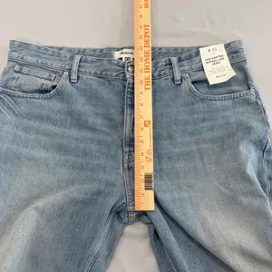 Madewell The Darted Barrel-Leg Jean Light Wash‎ Denim Size 33 NEW thumbnail 12