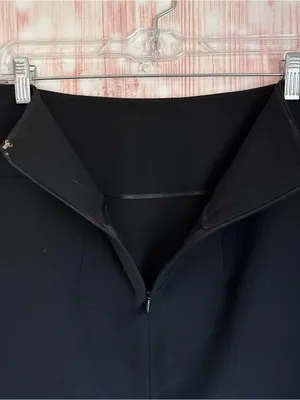 Metaphor Black Wide Waistband Knee Length Pencil Skirt Size 4 thumbnail 7