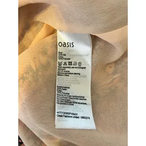 Oasis Silk‎ Butterfly Print Dress 8 Coral Mini thumbnail 5