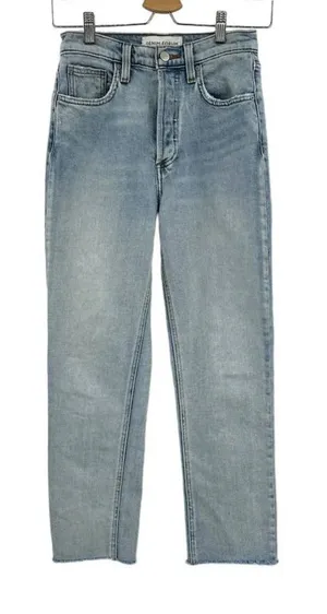 Aritzia Denim Forum The Arlo‎ High Rise Straight Jeans Light Wash Blue Size 25 thumbnail 1