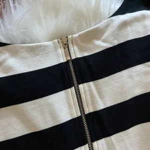 Banana Republic Chevron Stripe Sleeveless Peplum Top thumbnail 6