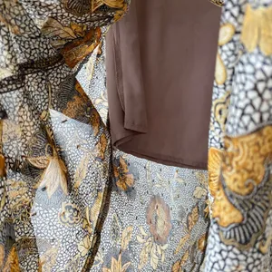 Dress Forum S Brown Floral Maxi Skirt Ruffle High Low Metallic Lurex Boho FS9947 thumbnail 5