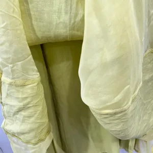 Soft Surroundings‎ Soliloquy Linen Silk Halter Maxi Dress Linden Green Large NWT thumbnail 10