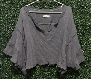 FREE PEOPLE We The Free After Midnight Tee PULLOVER TOP thumbnail 1