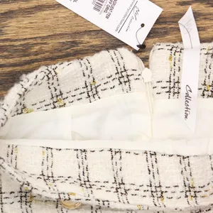 NWT Ny Collection Womens Slim Double Knit Petite Skirt PTDK2434 White Gold PS thumbnail 5