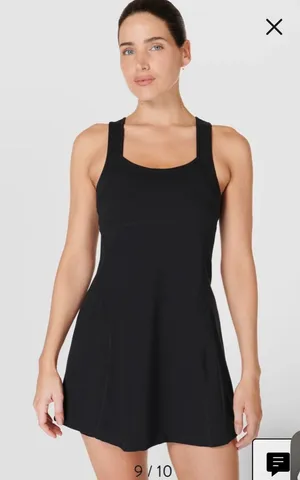 NWT Sweaty Betty Power Pro‎ Racerback Workout Sport Dress Black Sz XS $148 thumbnail 1