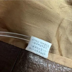 LEATHERS By NEW ENGLAND Sports Wear Brown Leather Jacket Half Belt VINTAGE thumbnail 11