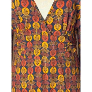 Patagonia‎ Dress Women Medium Orange Bijou Dot Bengal Margot Mini Athleisure thumbnail 8