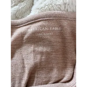 American Eagle Soft & Sexy Plush Button Front Y2K Cardigan Sweater Size Large thumbnail 5