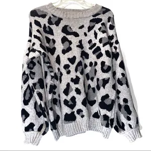 Umgee Entro Leopard Sweater Women’s Medium thumbnail 1