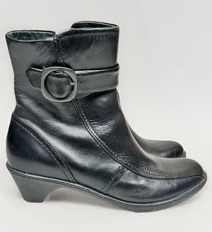 Dansko Mid Calf Leather Heeled Zip-up Boot Size EU 38 - US 7.5/8.0 thumbnail 1