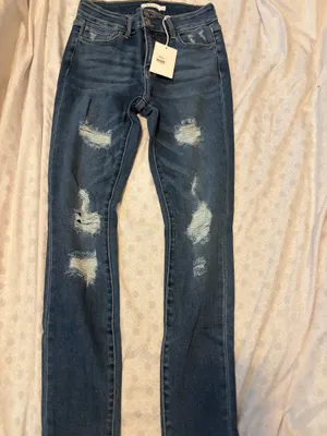 bnwt cello cropped skinny ripped jeans thumbnail 3