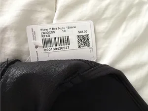 lululemon athletica Black Shimmer Strappy Sports Bra thumbnail 5