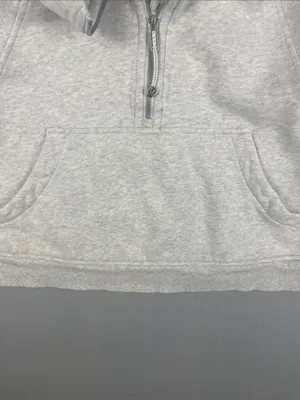 Lululemon Oversized Half-Zip heather gray scuba hoodie Size: XL/XXL thumbnail 9