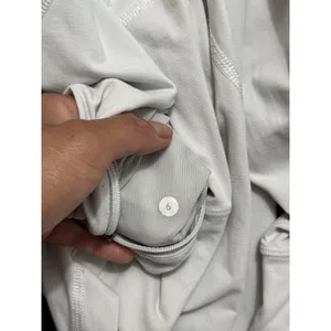 Lululemon Women's Define Pullover Jacket White 1/2 Zip Thumbhole Luon Sz 6 thumbnail 4