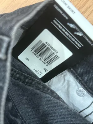 Levi's Black Denim Mini Skirt with Silver Stud Accents thumbnail 5