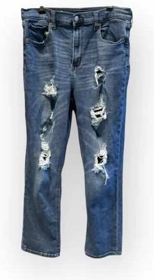 Aeropostale Distressed Stretch Mom Jeans – Size 12 – High Waist thumbnail 1
