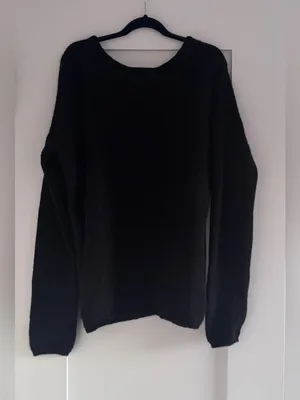 Sezane Gaspard Cardigan Black Mohair Alpaca Knit Sweater Size S thumbnail 9