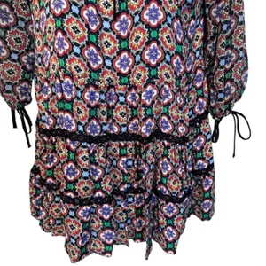 ALICE & OLIVIA Arnette Dress S Palace Tiles Drop Waist Tiered cottagecore thumbnail 12