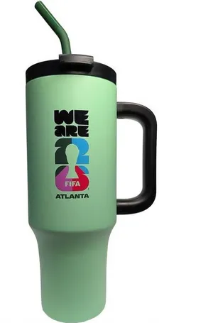 FIFA nwt Atlanta Stainless Steel Handle Tumbler Mint 40 oz World Cup 2026 thumbnail 1