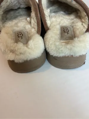 UGG DISCOQUETTE SLIDE SLIPPER CHESTNUT SIZE 6 thumbnail 4