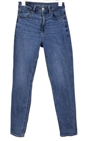American Eagle Blue Jeans Stretch Denim Size 6 Long Women's thumbnail 1