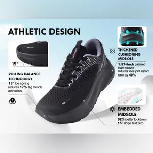 Jackshibo Women's 8 Slip On Comfortable Walking Shoes Running Athletic Sneakers thumbnail 2