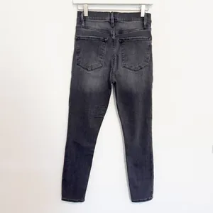 Frame Denim Ali Jeans Size 26 Gray Cheyenne High Rise‎ Cigarette Quiet Luxury thumbnail 11
