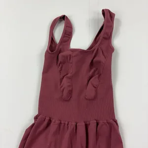 FP Movement Jumpsuit Womens XS Red Knit Flare Leg Sleeveless Scoop Neck Stretch thumbnail 8