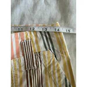 Maeve Wide Leg Pants Women 8 Yellow Striped Naomi High Rise Patch Pocket thumbnail 12