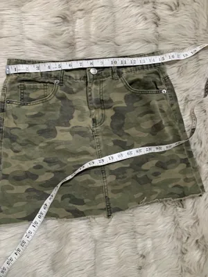 Mud Pie Women's Camouflage Skirt Small thumbnail 5