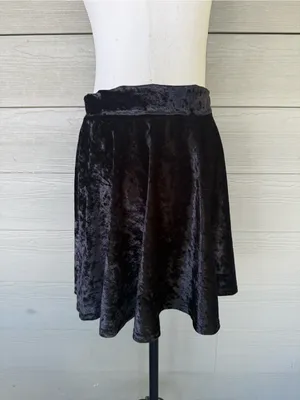 Urban Coco Velvet Skater Skirt thumbnail 2