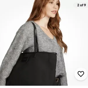 NWT Black Cleobella Canvas Tote Bag thumbnail 3