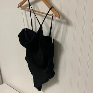 Lulu’s Phenomena Asymmetrical black bodysuit thumbnail 2