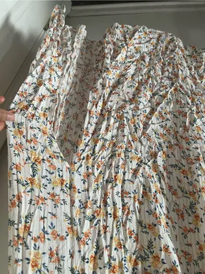 Lost + Wander Floral White Orange Maxi Dress Small Cottagecore Romantic Prairie thumbnail 6