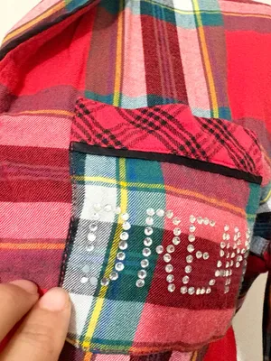Victoria’s Secret Elsa Plaid Flannel Sleep Romper Red Tartan XS thumbnail 5