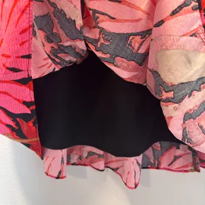 J Crew Size-S-M Tiered Midi‎ Skirt Pink Palm Tropical Print thumbnail 8
